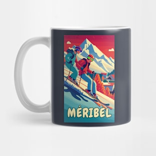 A Vintage Travel Art of Meribel - France Mug